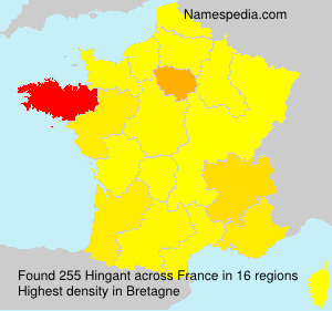 Surname Hingant in France Surname Hingant in France