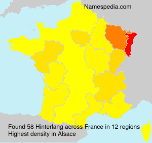 Surname Hinterlang in France Surname Hinterlang in France