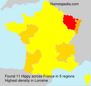 Surname Hippy in France Surname Hippy in France