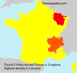 Surname Hirka in France Surname Hirka in France