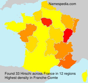 Surname Hirschi in France Surname Hirschi in France
