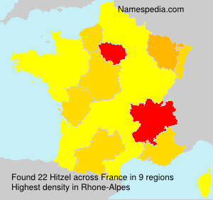 Surname Hitzel in France Surname Hitzel in France