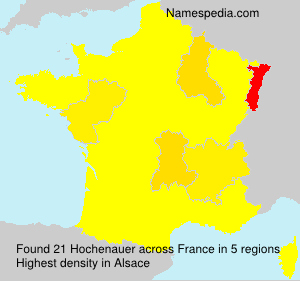 Surname Hochenauer in France Surname Hochenauer in France