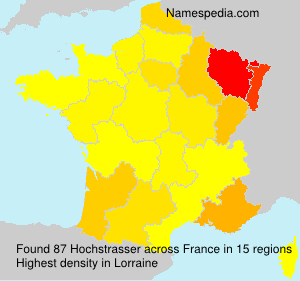 Surname Hochstrasser in France Surname Hochstrasser in France