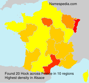 Surname Hock in France Surname Hock in France