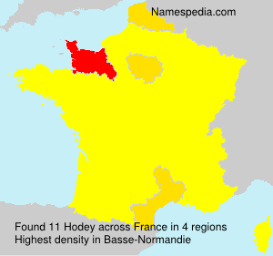 Surname Hodey in France Surname Hodey in France