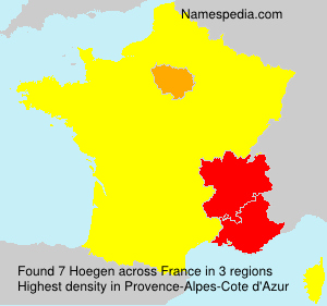 Surname Hoegen in France Surname Hoegen in France