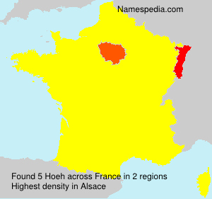 Surname Hoeh in France Surname Hoeh in France
