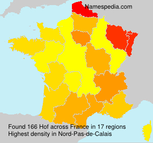 Surname Hof in France Surname Hof in France