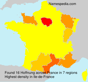 Surname Hoffnung in France