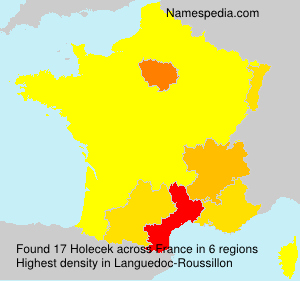 Surname Holecek in France Surname Holecek in France