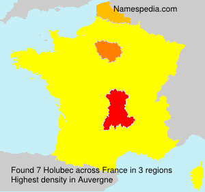 Surname Holubec in France Surname Holubec in France