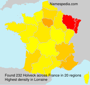 Surname Holveck in France Surname Holveck in France