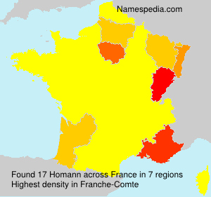 Surname Homann in France Surname Homann in France