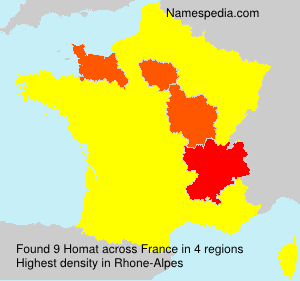 Surname Homat in France Surname Homat in France