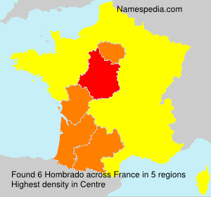 Surname Hombrado in France Surname Hombrado in France