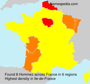 Surname Hommez in France