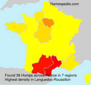 Surname Homps in France Surname Homps in France