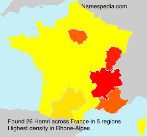 Surname Homri in France Surname Homri in France
