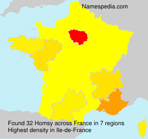 Surname Homsy in France Surname Homsy in France
