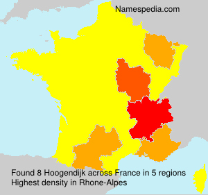 Surname Hoogendijk in France Surname Hoogendijk in France