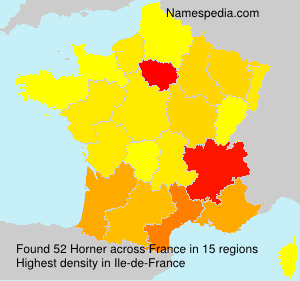 Surname Horner in France Surname Horner in France