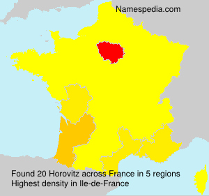 Surname Horovitz in France Surname Horovitz in France