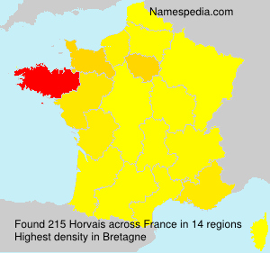 Surname Horvais in France