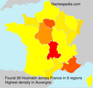 Surname Hosmalin in France Surname Hosmalin in France