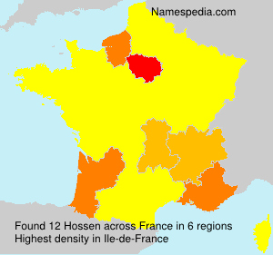 Surname Hossen in France Surname Hossen in France