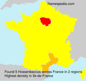 Surname Hossenbaccus in France