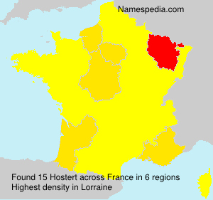 Surname Hostert in France Surname Hostert in France