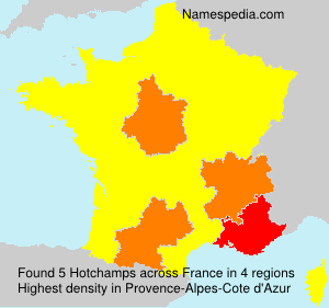 Surname Hotchamps in France Surname Hotchamps in France