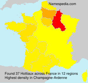 Surname Hottiaux in France Surname Hottiaux in France