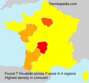 Surname Houdaibi in France Surname Houdaibi in France