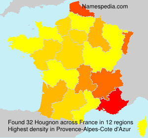Surname Hougnon in France Surname Hougnon in France