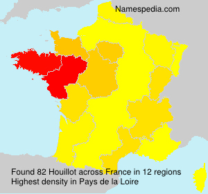 Surname Houillot in France Surname Houillot in France