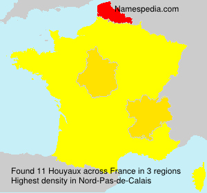 Surname Houyaux in France Surname Houyaux in France