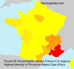 Surname Hovanessian in France Surname Hovanessian in France