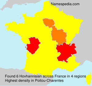 Surname Hovhannisian in France Surname Hovhannisian in France