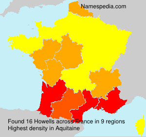 Surname Howells in France Surname Howells in France