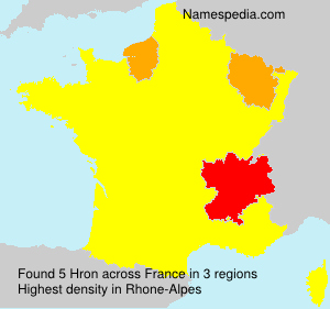 Surname Hron in France Surname Hron in France
