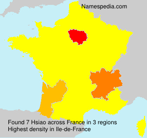 Surname Hsiao in France Surname Hsiao in France