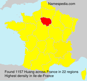 Surname Huang in France