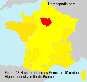 Surname Huberman in France Surname Huberman in France