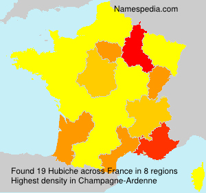 Surname Hubiche in France Surname Hubiche in France