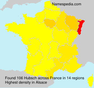 Surname Hubsch in France Surname Hubsch in France