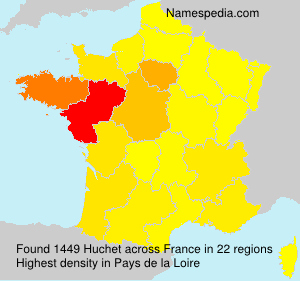 Surname Huchet in France Surname Huchet in France
