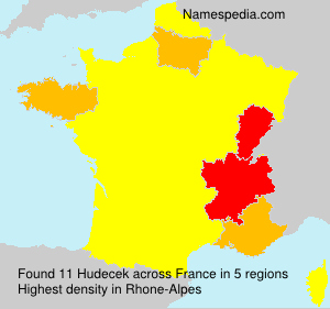 Surname Hudecek in France Surname Hudecek in France