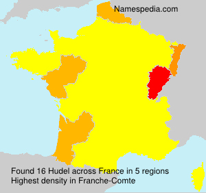 Surname Hudel in France Surname Hudel in France
